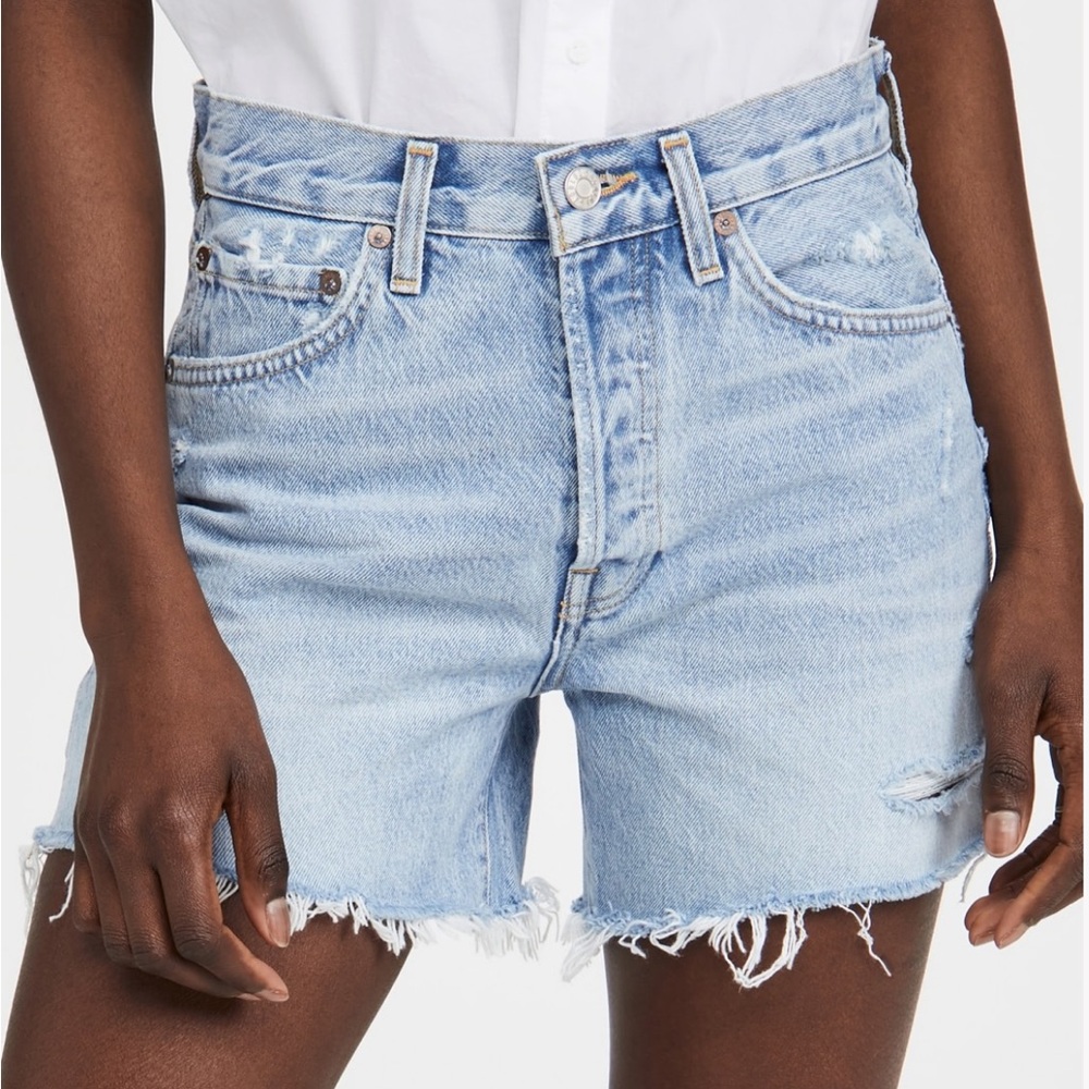 AGOLDE Parker Long Jean Shorts 30